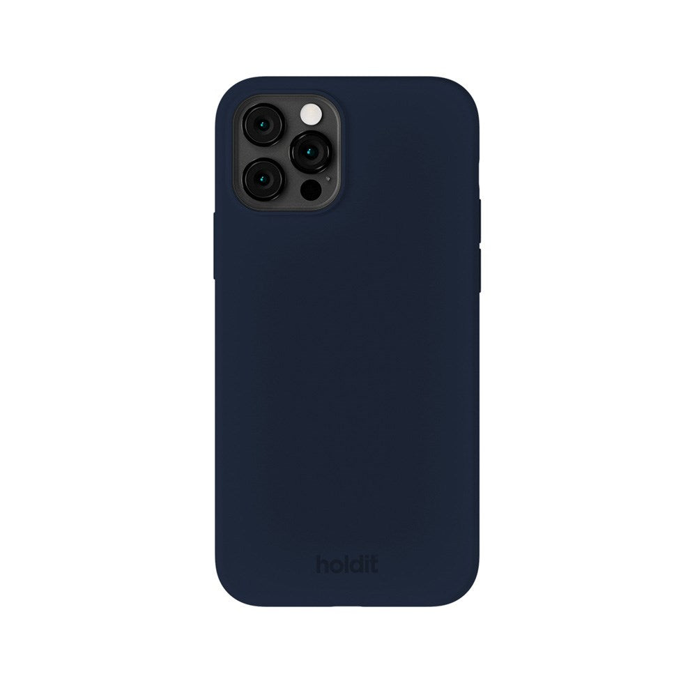 Holdit iPhone 12 / 12 Pro Soft Touch Silikone Mobil Cover - Midnight Blue