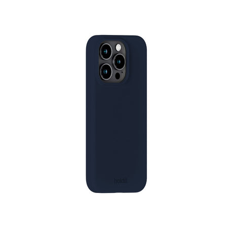 Holdit iPhone 15 Pro Soft Touch Silikone Mobil Cover - Midnight Blue