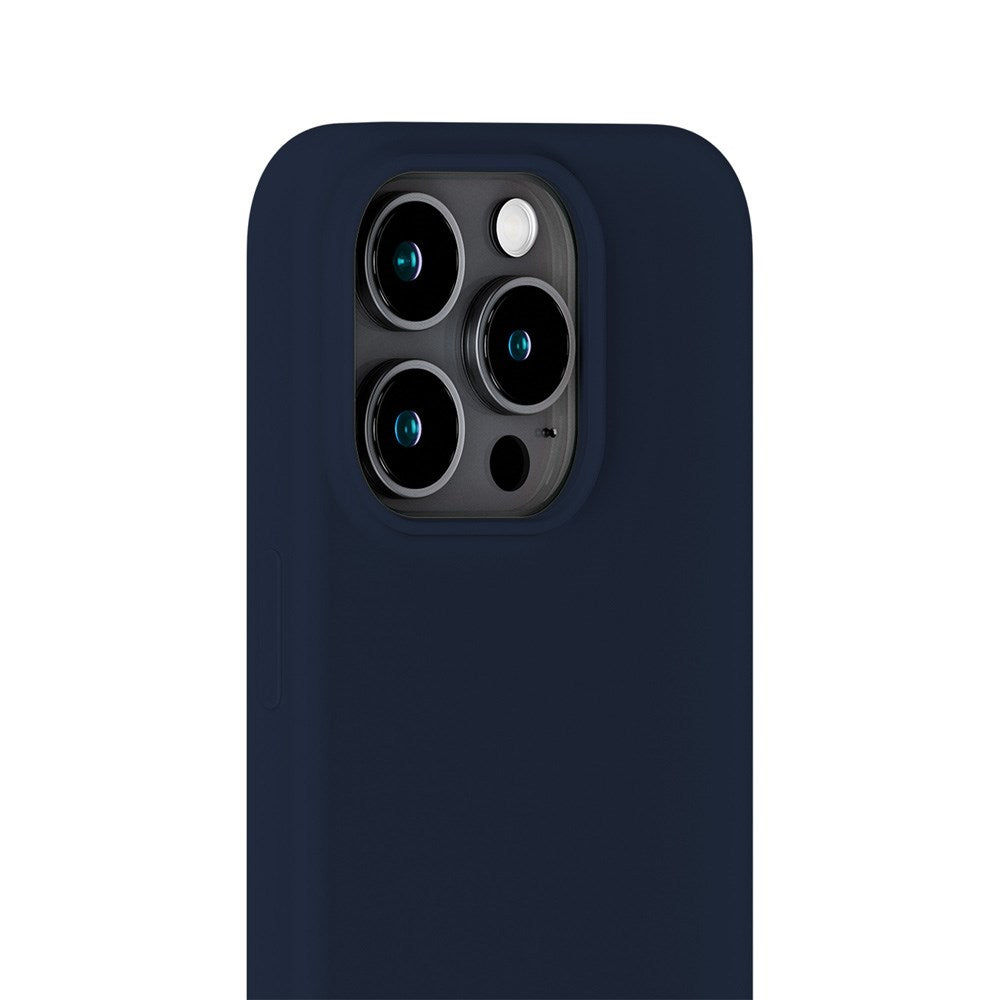 Holdit iPhone 15 Pro Soft Touch Silikone Mobil Cover - Midnight Blue