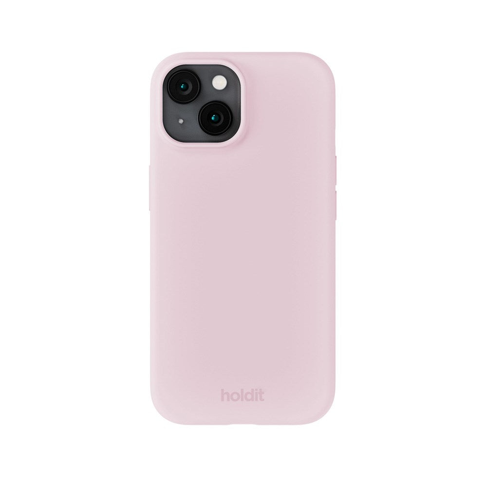 Holdit iPhone 15 Soft Touch Silikone Mobil Cover - Pale Pink