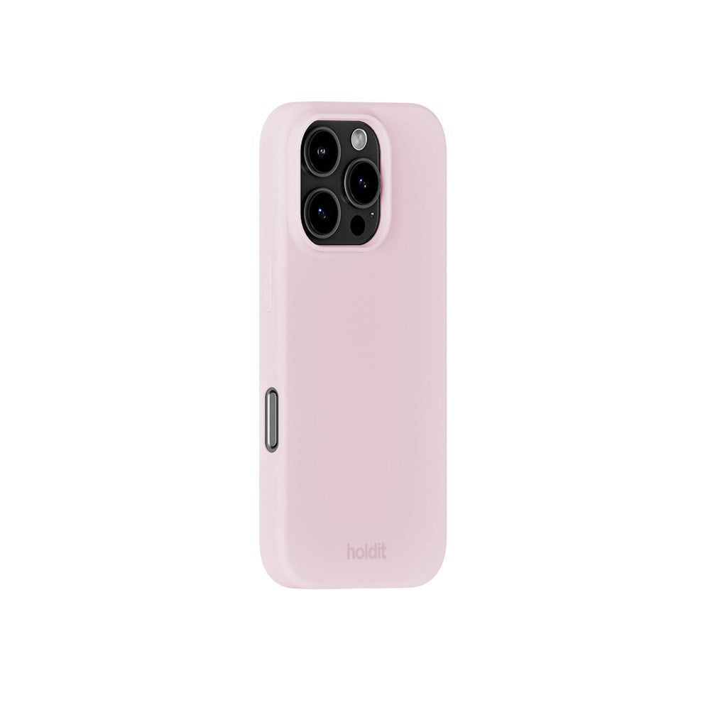 Holdit iPhone 16 Pro Soft Touch Silikone Mobil Cover - Pale Pink