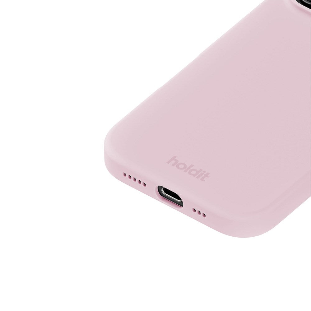 Holdit iPhone 16 Pro Soft Touch Silikone Mobil Cover - Pale Pink