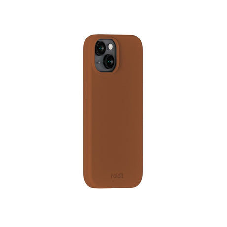 Holdit iPhone 14 / 13 Soft Touch Silikone Mobil Cover - Almond Brown