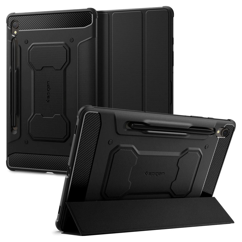 Samsung Galaxy Tab S9 Spigen Rugged Armor Pro Cover - Sort