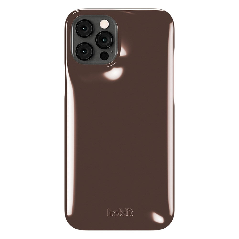 iPhone 12 / 12 Pro Holdit Puffy Case - Chocolate