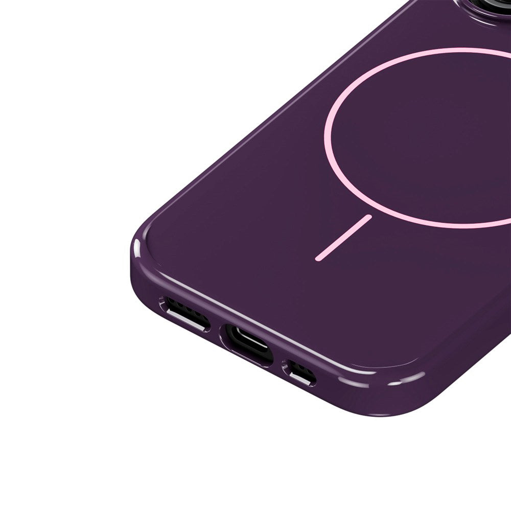 iPhone 16 Holdit Mono Case - MagSafe Kompatibel - Deep Plum / Pink