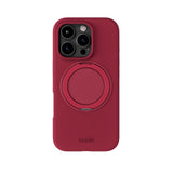 iPhone 16 Pro Holdit Silikone Stand Cover - Red Velvet