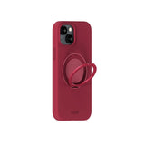 iPhone 16e / 15 Holdit Silikone Stand Cover - Red Velvet