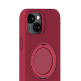 iPhone 16e / 15 Holdit Silikone Stand Cover - Red Velvet