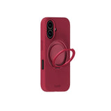 iPhone 16 Holdit Silikone Stand Cover - Red Velvet