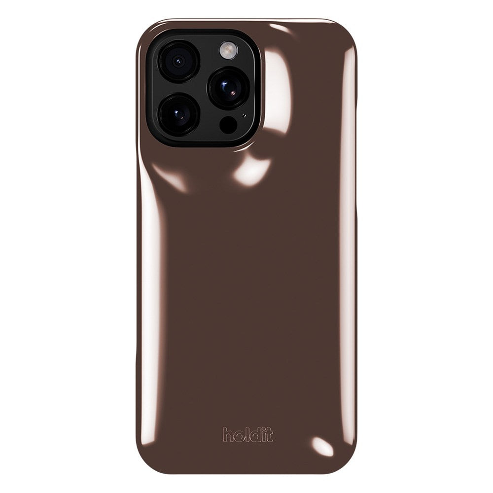 iPhone 16 Pro Holdit Puffy Case - Chocolate