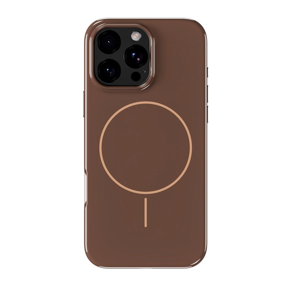 iPhone 16 Pro Max Holdit Mono Case - MagSafe Kompatibel - Chocolate / Beige