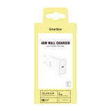 Smartline Vægoplader m. 1x USB-C - 40W - Hvid