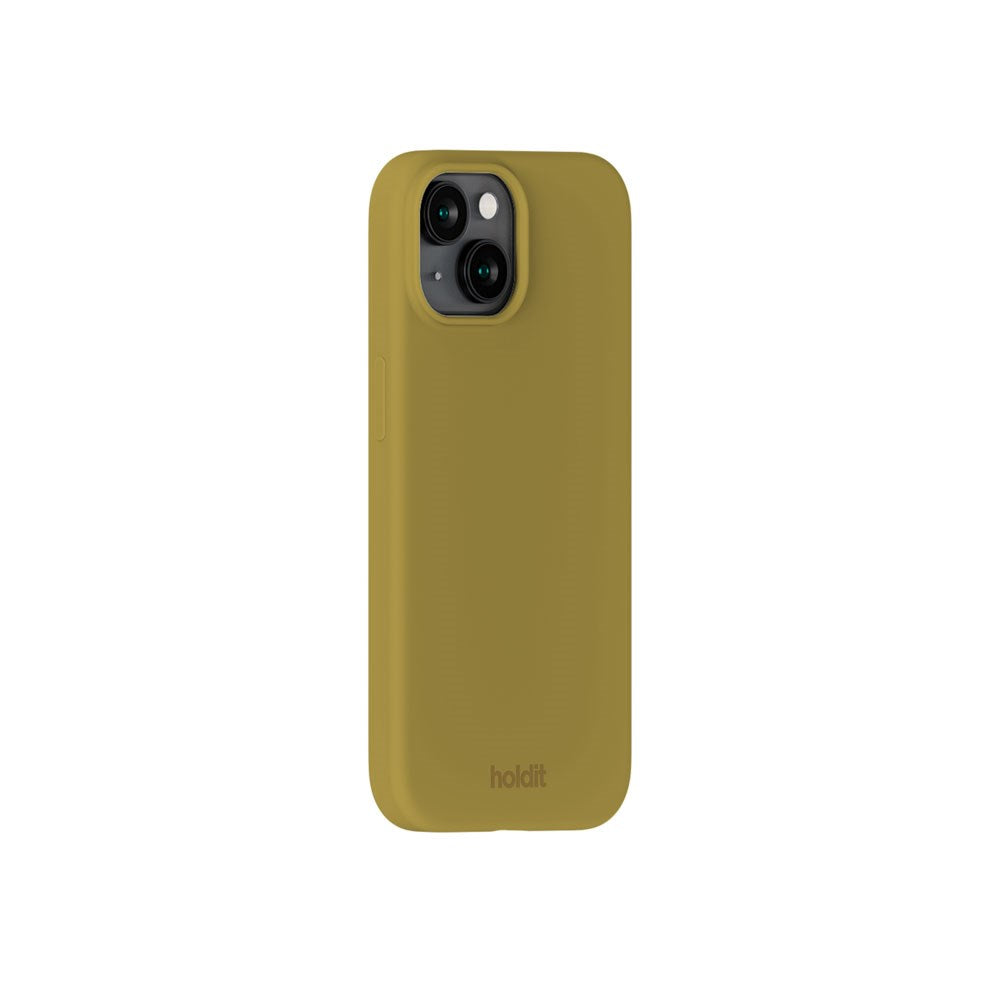 iPhone 14 / 13 Holdit Soft Touch Silikone Mobil Cover - Warm Olive