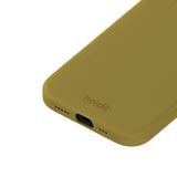 iPhone 15 Holdit Soft Touch Silikone Mobil Cover - Warm Olive