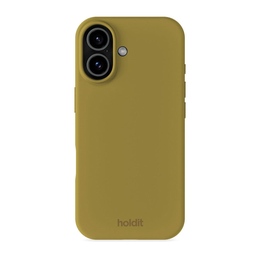 iPhone 17 Holdit Soft Touch Silikone Mobil Cover - Warm Olive