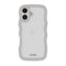 iPhone 16 Holdit Wavy Cover - Wool Grey / Transparent
