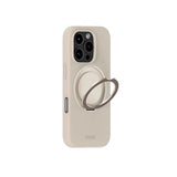 iPhone 16 Pro Holdit Silikone Stand Cover - Light Beige