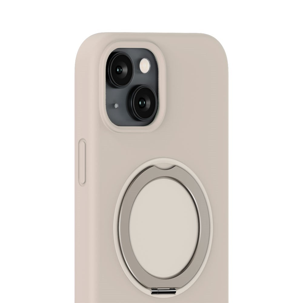 iPhone 17e / 16e / 15 Holdit Silikone Stand Cover - Light Beige
