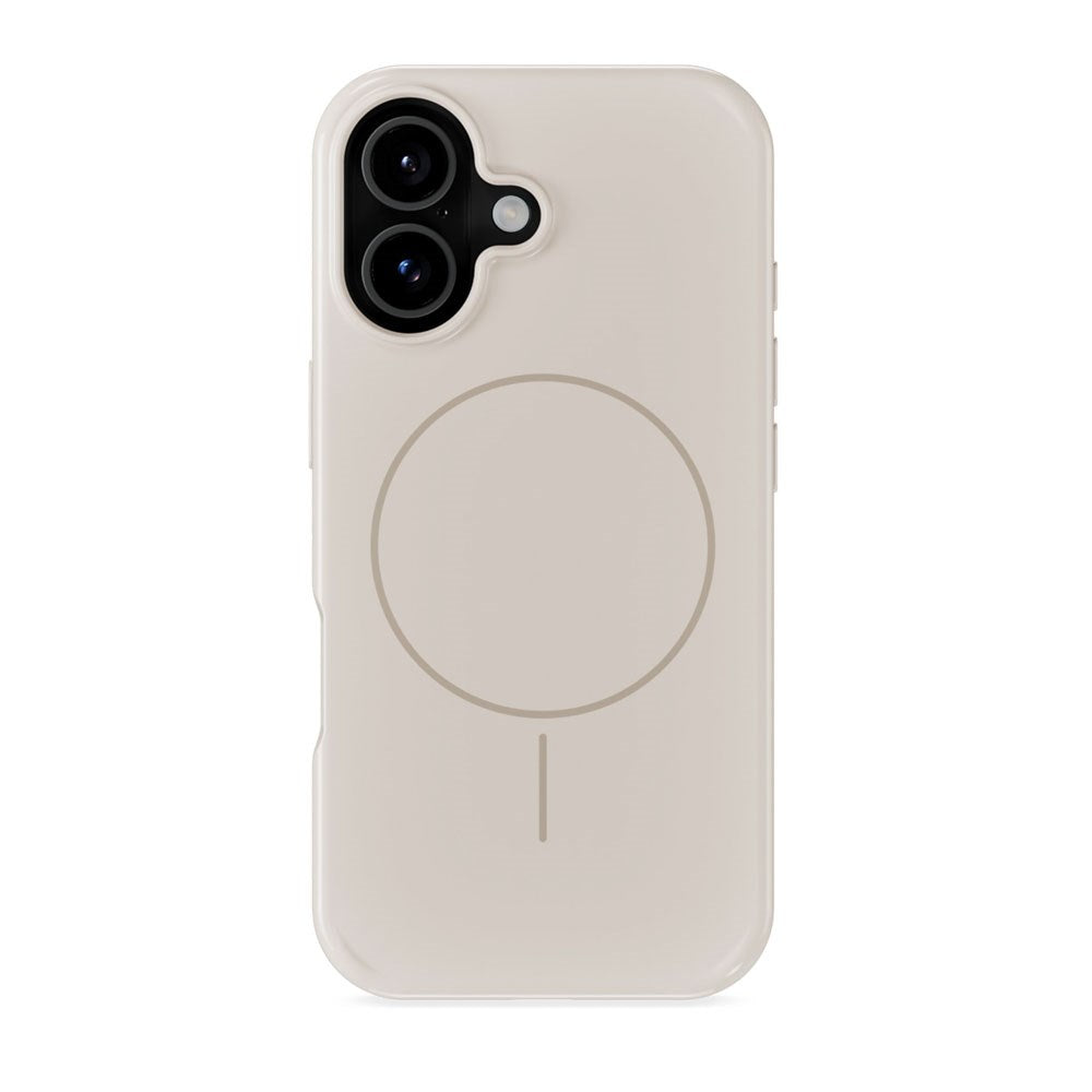 iPhone 17 Holdit Mono Cover - MagSafe Kompatibel - Light Beige / Beige