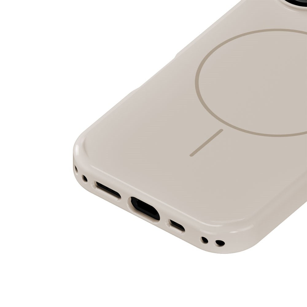 iPhone 17 Holdit Mono Cover - MagSafe Kompatibel - Light Beige / Beige
