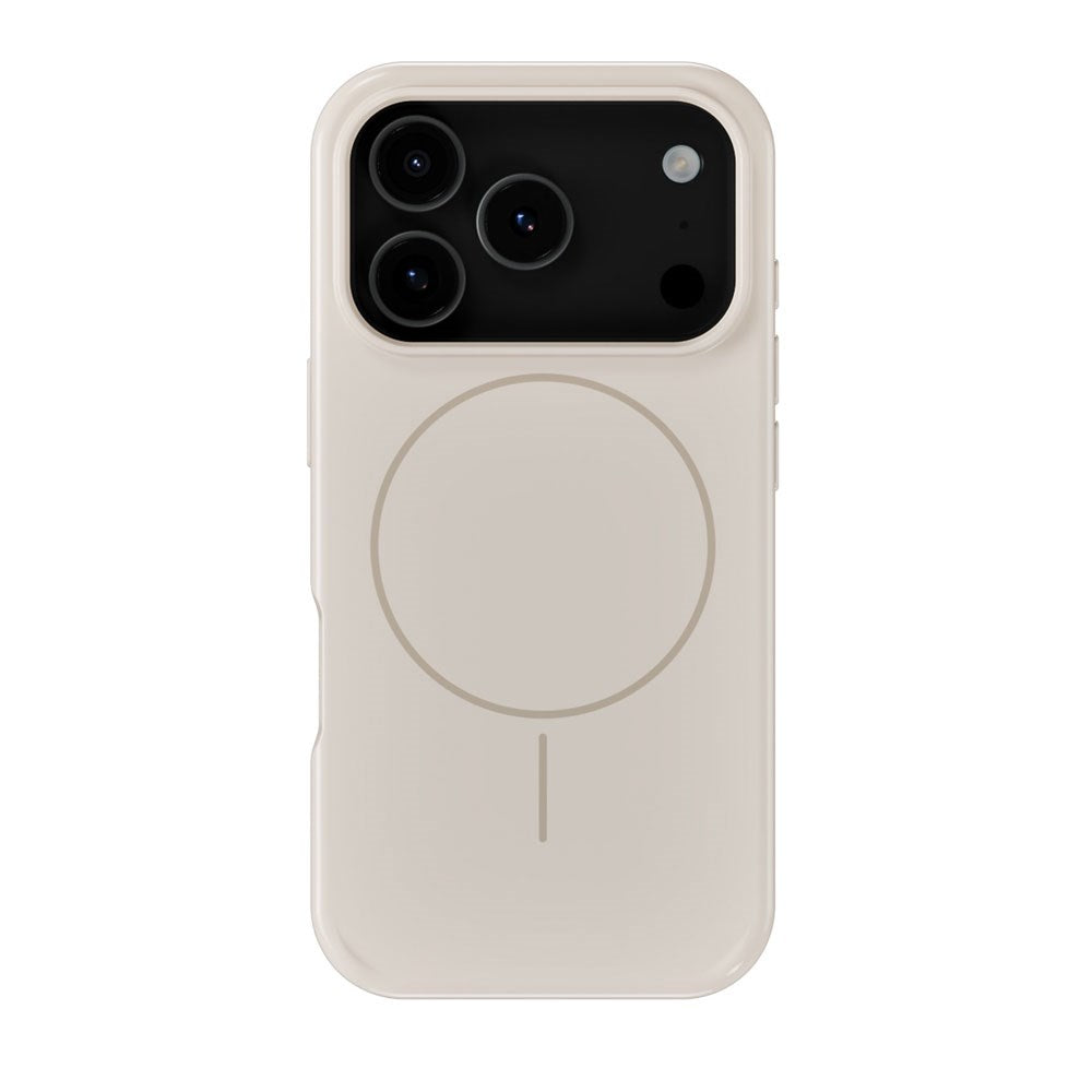 iPhone 17 Pro Holdit Mono Cover - MagSafe Kompatibel - Light Beige / Beige