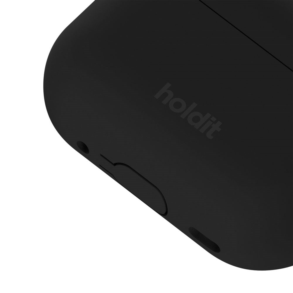 Apple AirPods Pro (1. & 2. Gen.) Holdit Silicone Cover m. Karabinhage - Black