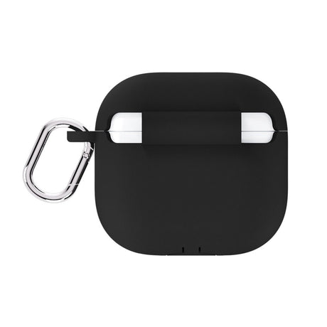 Apple AirPods (4. Gen.) Holdit Silicone Cover m. Karabinhage - Black