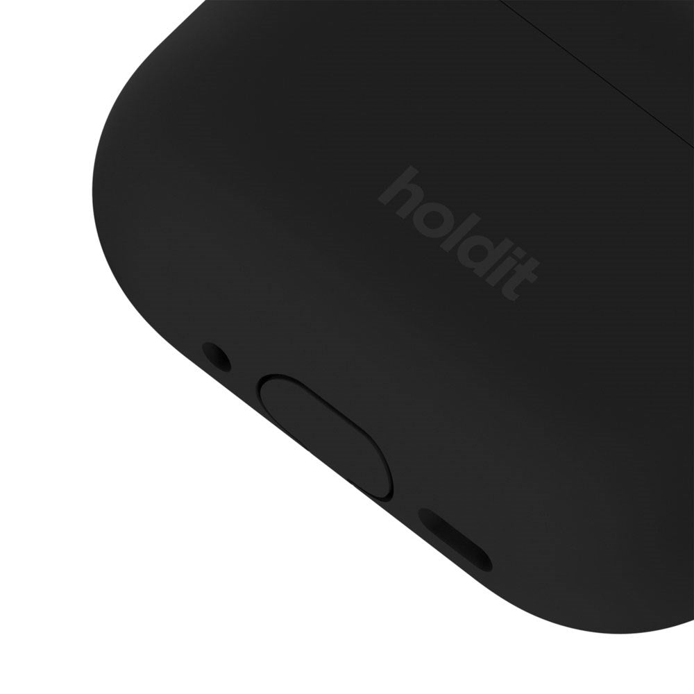 Apple AirPods Pro (3. Gen.) Holdit Silicone Cover m. Karabinhage - Black