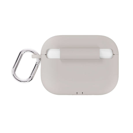 Apple AirPods Pro (3. Gen.) Holdit Silicone Cover m. Karabinhage - Wool Gray
