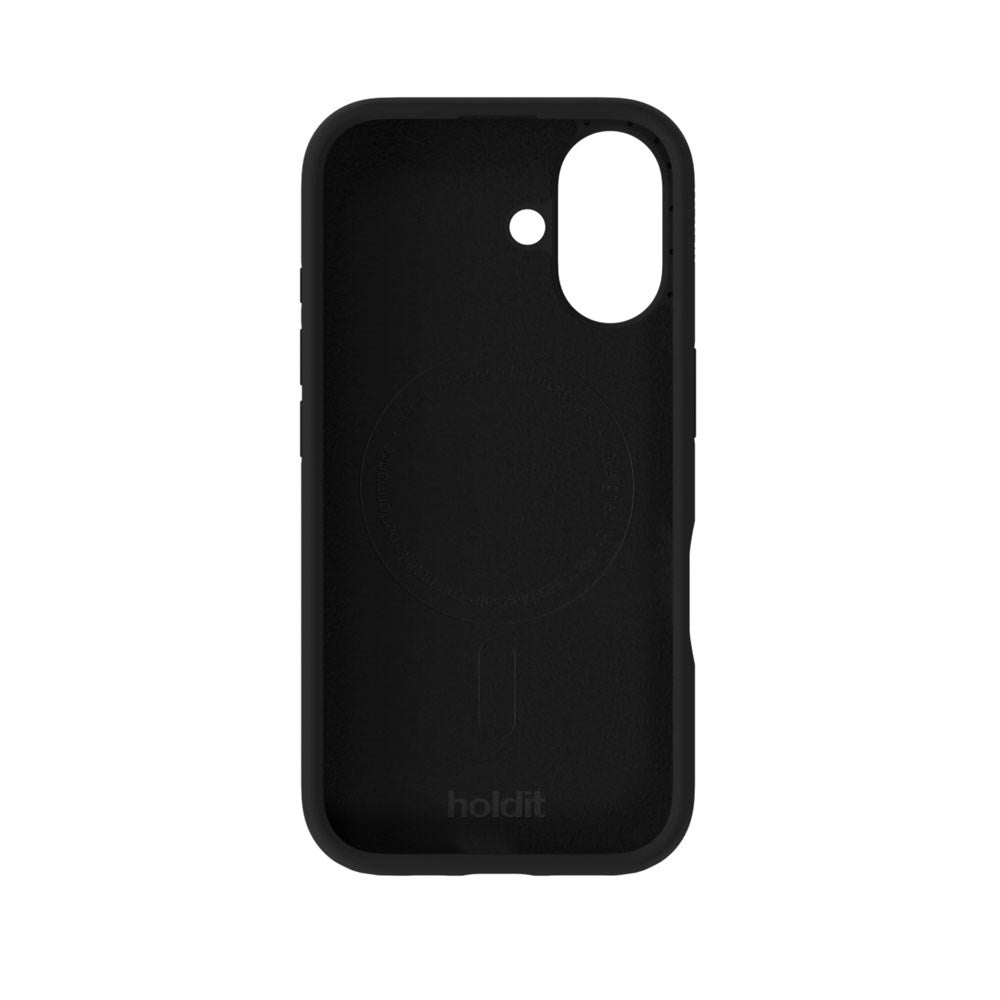 iPhone 16 Holdit Soft Touch MagSafe Silikone Mobil Cover - Black