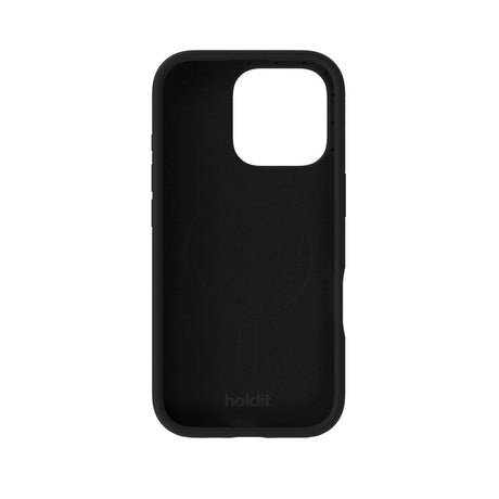 iPhone 16 Pro Holdit Soft Touch MagSafe Silikone Mobil Cover - Black