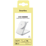 Smartline Foldbar 3-in-1 25W Trådløs Oplader m. Qi2 - Hvid