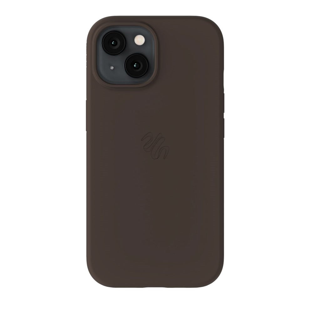 iPhone 15 / 14 / 13 Holdit Soft Touch MagSafe Silikone Mobil Cover - Chocolate