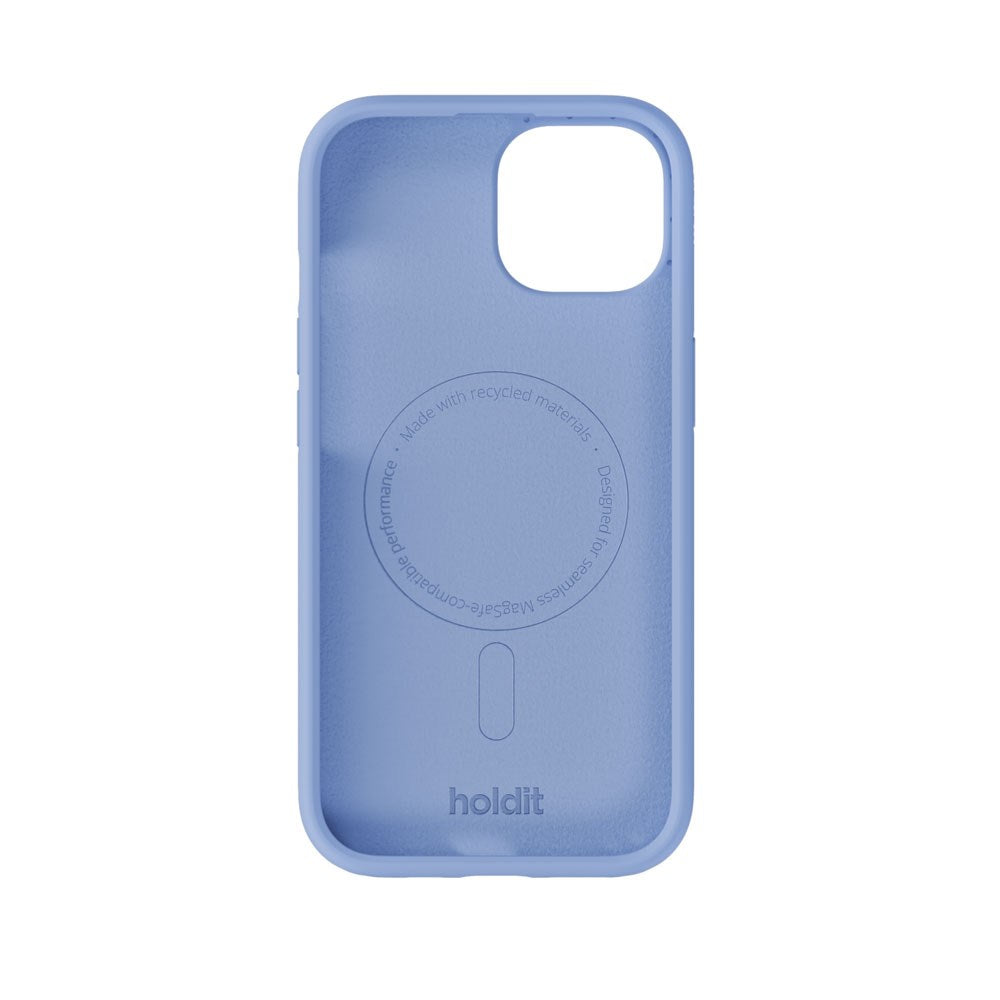 iPhone 15 / 14 / 13 Holdit Soft Touch MagSafe Silikone Mobil Cover - Soft Cobalt