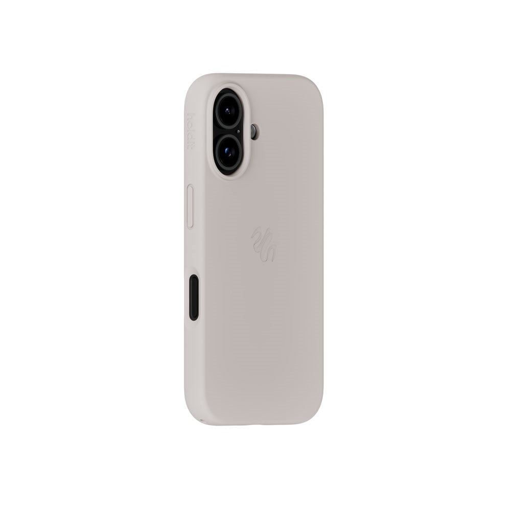 iPhone 16 Holdit Soft Touch MagSafe Silikone Mobil Cover - Wool Gray