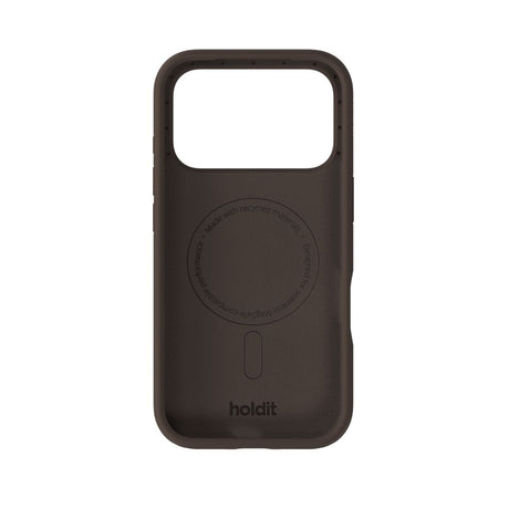 iPhone 17 Pro Holdit Soft Touch MagSafe Silikone Mobil Cover - Chocolate