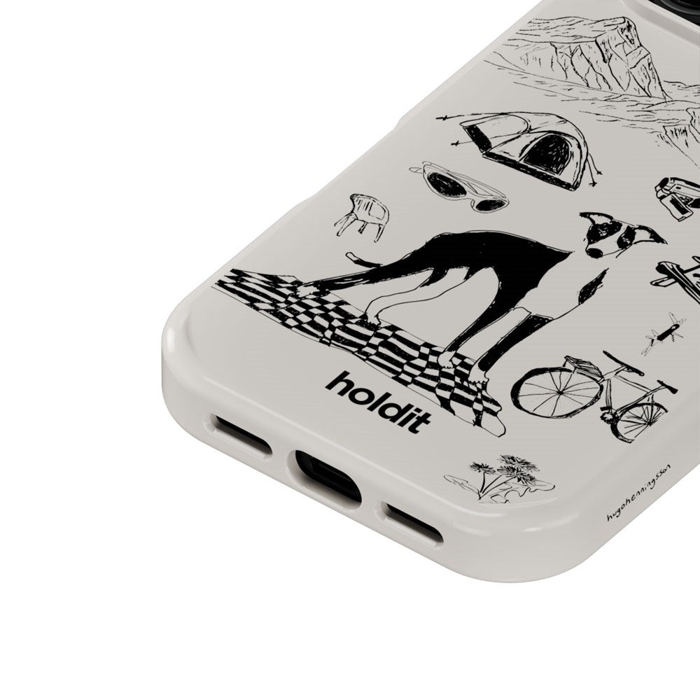 iPhone 17 Pro Holdit Graphic Print Cover - Wool Gray