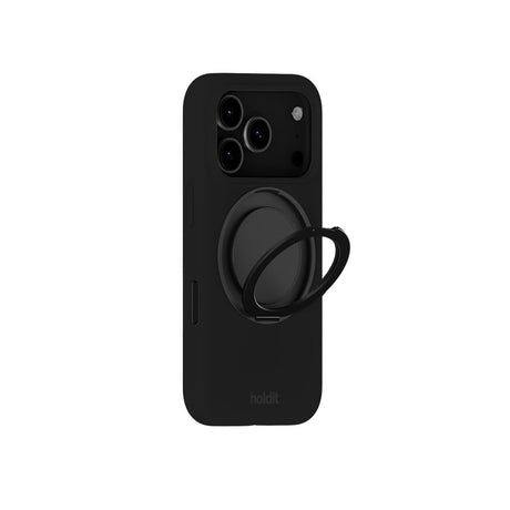 iPhone 18 Pro / 17 Pro Holdit Silikone Stand Cover - Black