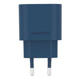 Smartline Vægoplader m. 1 x USB-C - 20W - Mørkeblå