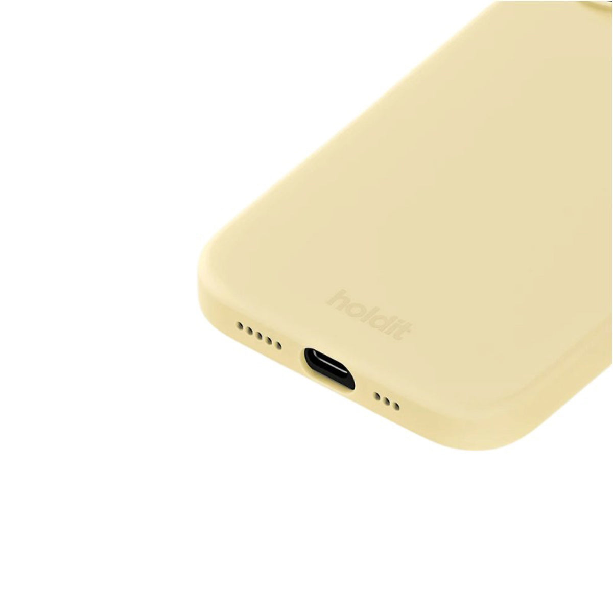 iPhone 16 Holdit Soft Touch Silikone Mobil Cover - Butter Yellow