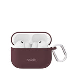 Apple AirPods Pro (3. Gen.) Holdit Silicone Cover m. Karabinhage - Bordeaux