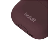 Apple AirPods (5. & 4. Gen.) Holdit Silicone Cover m. Karabinhage - Bordeaux