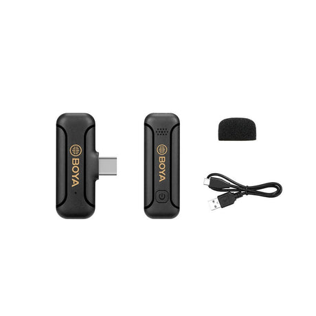 BOYA BY-WM3 Trådløst Mikrofon Sæt - USB-C - Sort