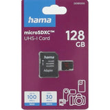 HAMA Micro SDXC-Kort med SD-Adapter 100MB/s - 128GB