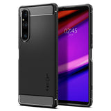 Sony Xperia 1 V Spigen Rugged Armor Bakdeksel - Mattsvart