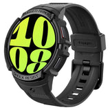Samsung Galaxy Watch 6 (44mm) SPIGEN Rugged Armor Pro Case - Plastik Cover m. Rem - Mat Sort