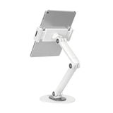 Deltaco Universal Tablet- / Mobilstander til Bord - Mål: 4.7 - 12.9" - Hvid