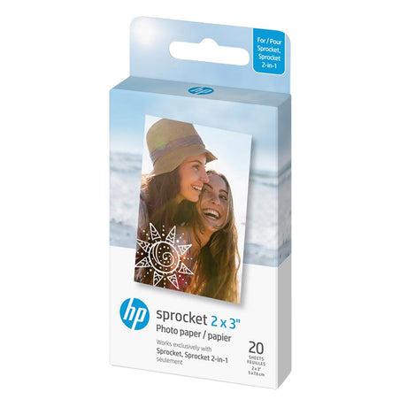 HP Sprocket / Spocket 2-i-1 Fotopapir 5 x 7,6 cm - 20 stk.