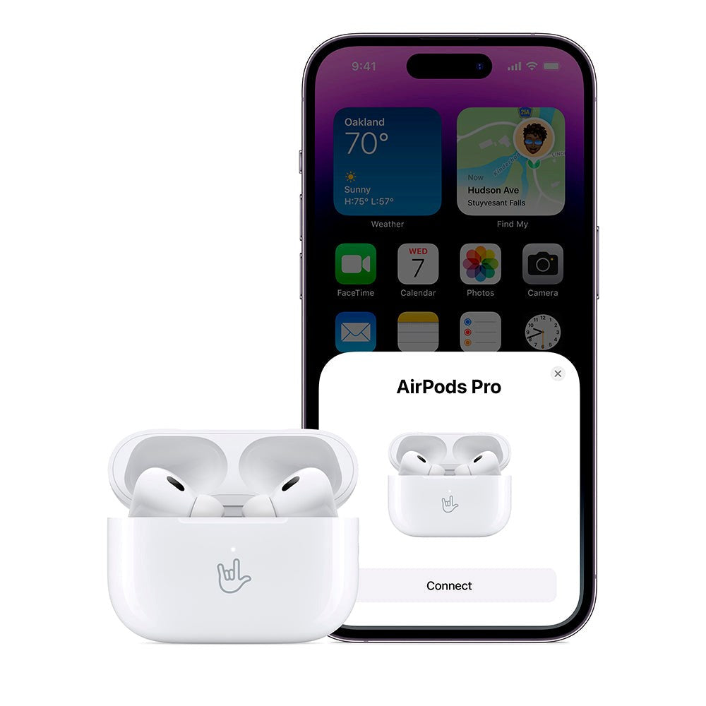 Apple AirPods Pro 2nd Gen (2022) - MTJV3DN/A - med trådløs ladeveske og USB-C-kabel